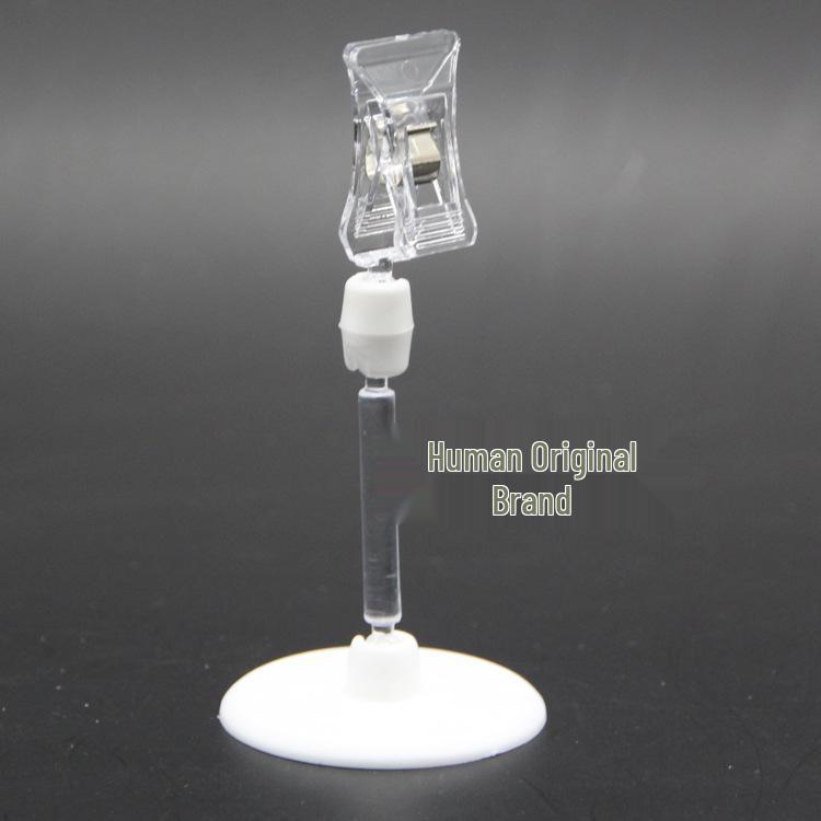 POP Poster Clip: Transparent Crystal Display for Supermarket Advertising