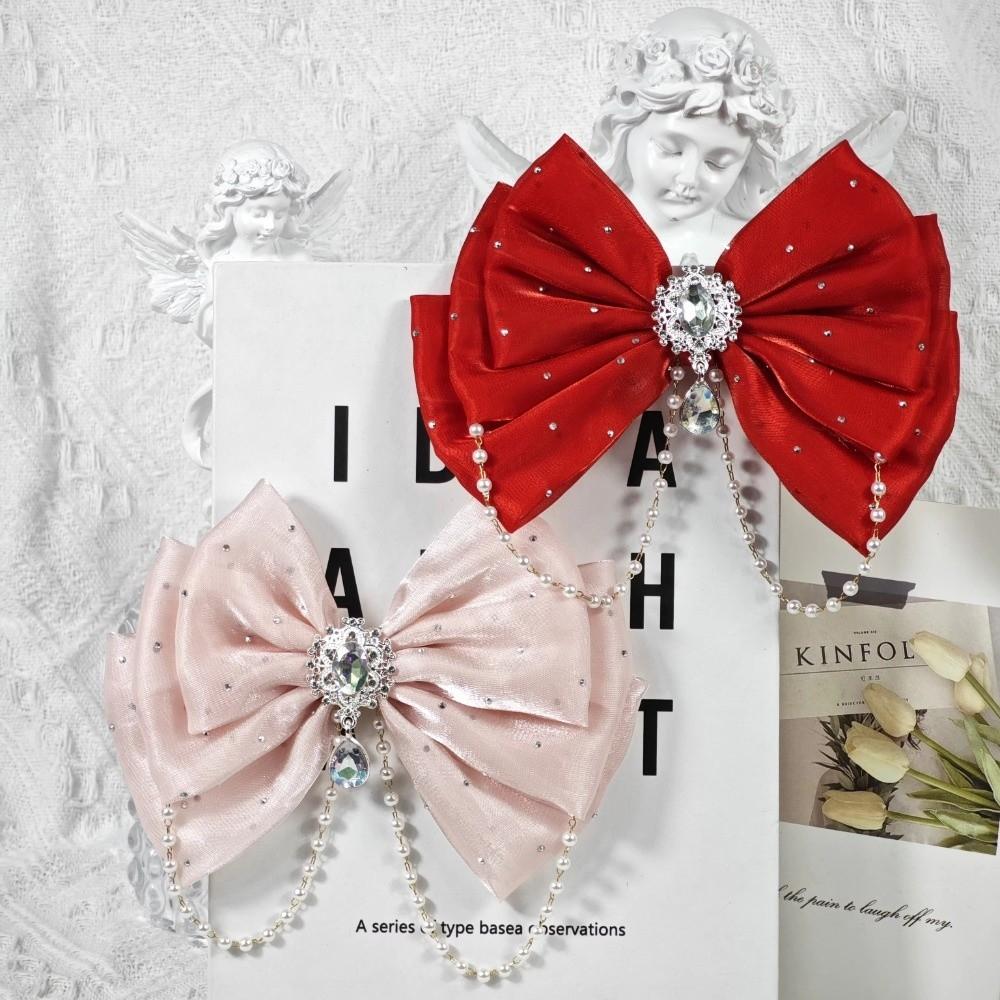 Pearl Hair Clips Princess Hairpins New Hair Ribbon  Children Gifts