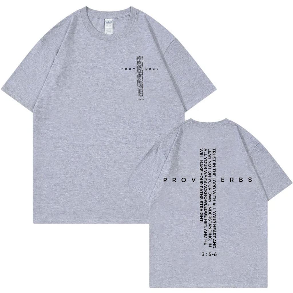 Jesus Christian Bible Verse Tshirt High Quality Cotton Short Sleeve T Shirts Men Women Summer Fashion Casual Oversized Tshirts