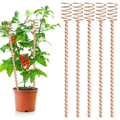 1/8Pcs 13.5-inch Electroculture Plant Stakes High-Yield Clockwise Winding Easy To Install Multifunctional Long Copper Garden Stakes