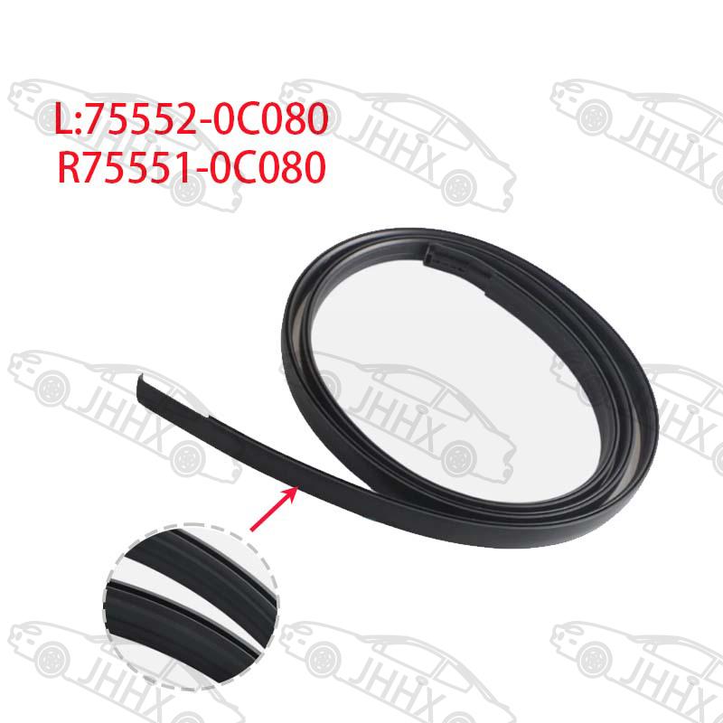 Для Toyota Sequoia 2008-2021 75551-0C080 75552-0C080    Боковые накладки-уплотнители водостоков крыши автомобиля RIGHT 1PCS