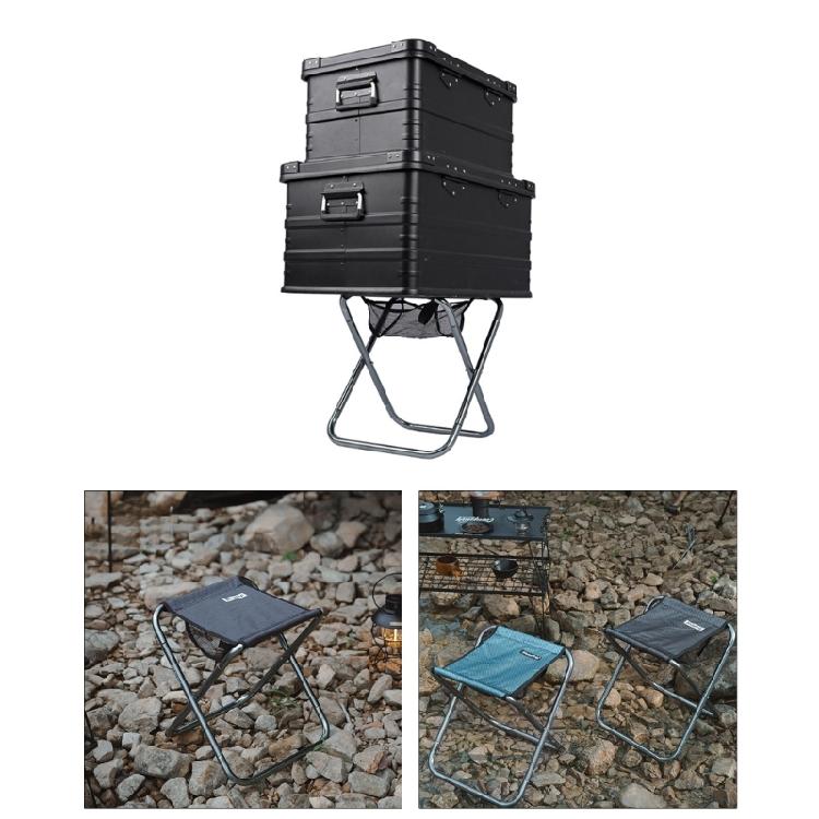 Lightweight Travel Stool Collapsible Outdoor Aluminium-Alloy Stool for Fishing