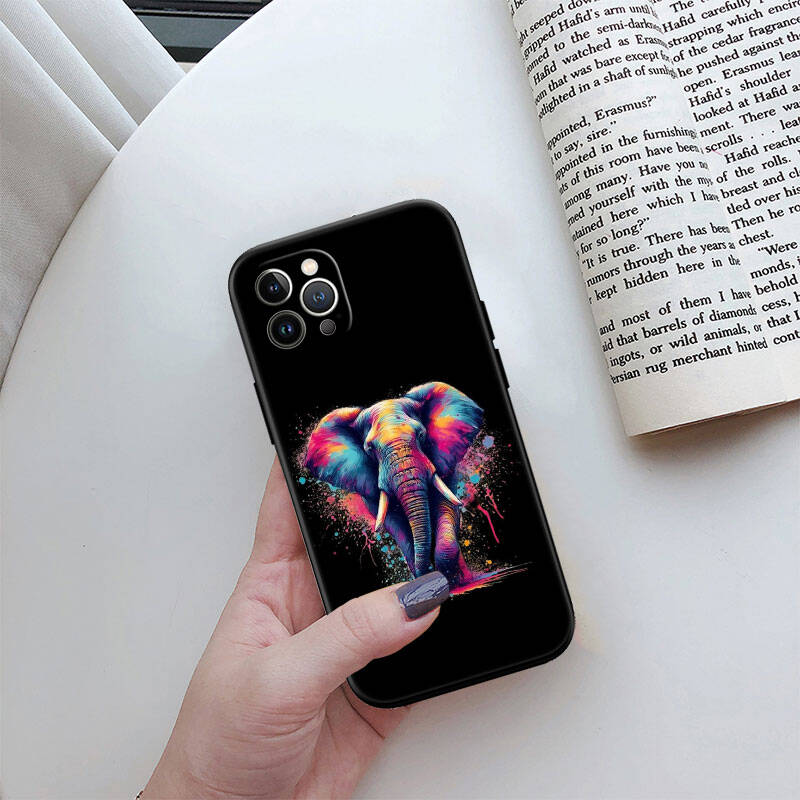 MH8 Animal Elephant Phone Shell Case for iPhone 7 8 11 12 13 14 15 16 17 16E XS Pro Max XR X SE Air