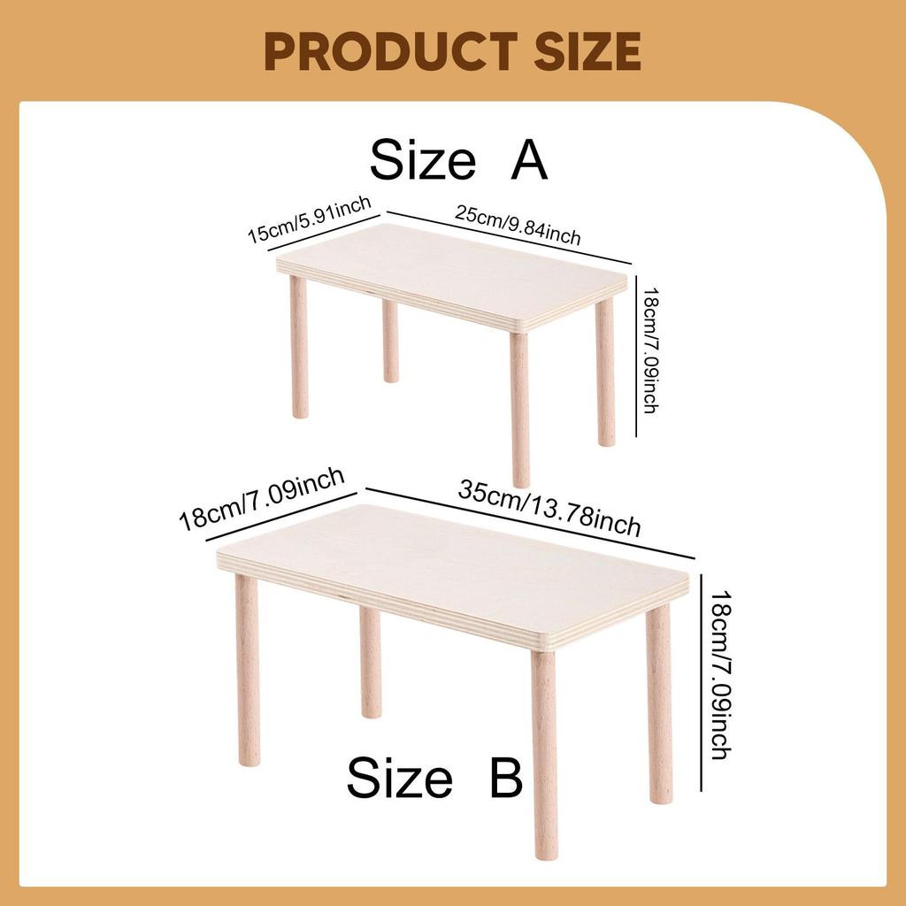 Piattaforma di Legno Giocattolo per Criceti Multifunzionale con Gambe Decorazione Accessori Gabbia per