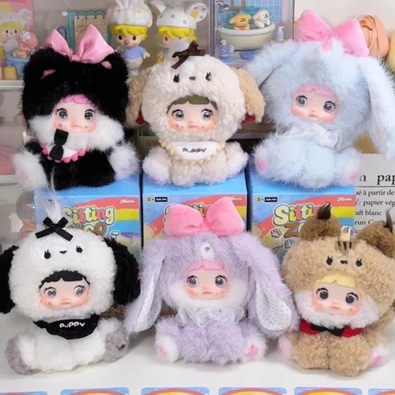 Sitting Nommi Zoo Series Cute Plush Vinyl Face Doll Anime Figure Decoration Collection Kids Gift For Kids Adults Children's Birthday Gift Holiday
