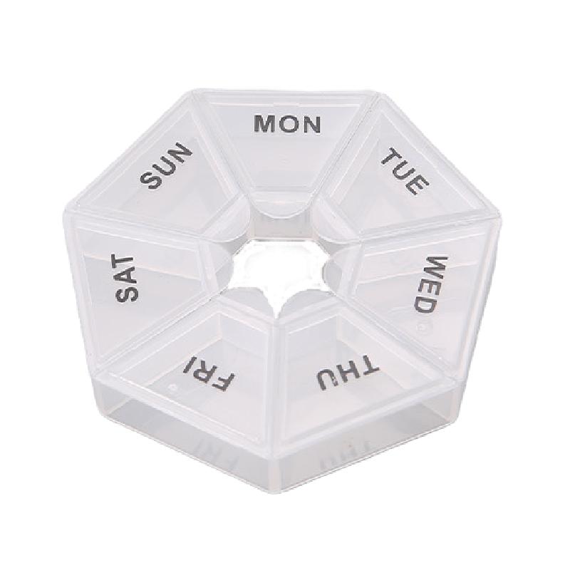 1 Stück Pillendose 7 Tage Tabletten Süßigkeiten Pillenbox Organizer Tragbare Aufbewahrung Tablettenhalter Reise Pillen Organizer Pillenspender