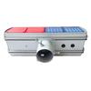 Solar-Powered Red & Blue LED Traffic Warning Light for Construction Safety