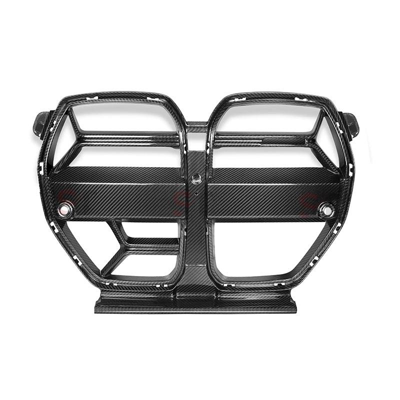 ACC-Compatible Dry Carbon Fiber Front Grille for BMW M3/M4 G80/G82