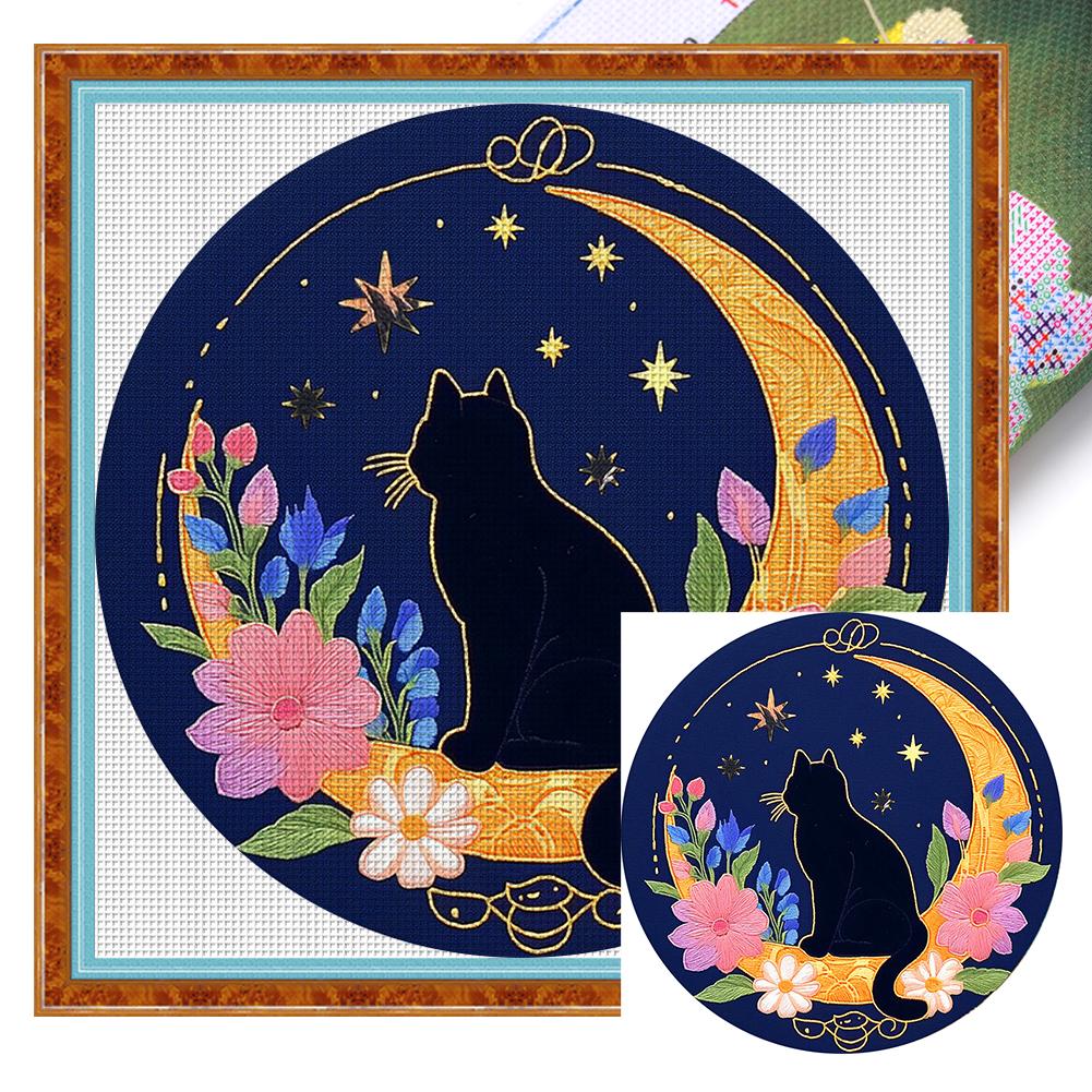 Animal Printed Cross Stitch Kit DIY 11CT Embroidery Craft Set Home Decor