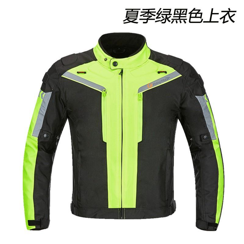 Mens Motorcycle Riding Suit Set All-Season Off-Road Protective Gear Waterproof Crash-Resistant Jacket Pants