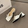 Mit Absatzschuhen für Damen Offene Zehen Sommer Damen Hausschuhe Sale Neuer Stil Top Designs Sandalen Hochwertiges Schuhwerk 39 Vip Pantoletten