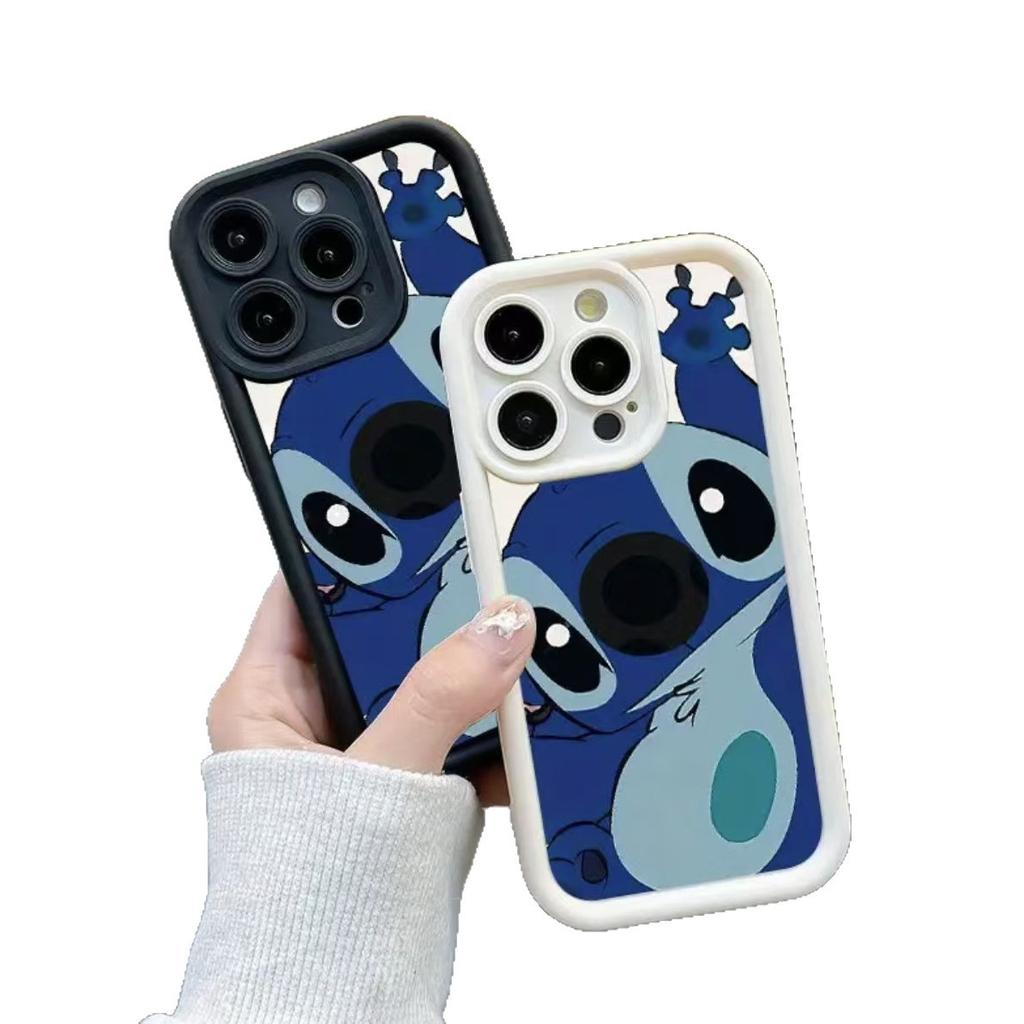 Cartoon beckoning Stitch fashion applicable apple 11/11/11 pro phone case 11promax popular 11/11