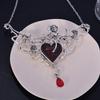 "Roses feed on the heart" New Style Gothic Punk Red Necklace Halloween Rose Necklace