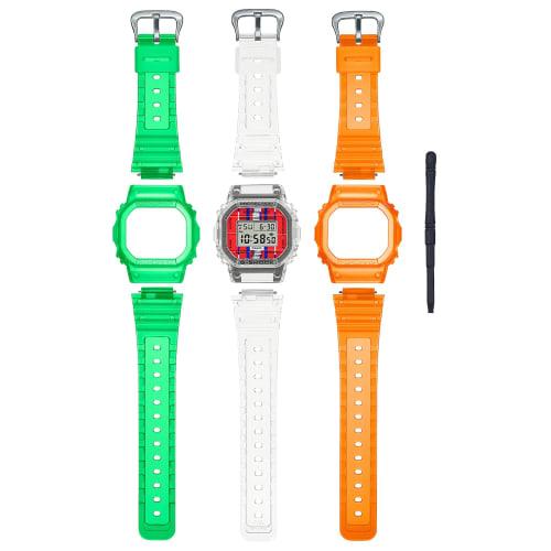 

Мужские часы Casio G-Shock Модель-коллаборация KASHIWA SATO DWE-5600KS-7JR, Прозрачные