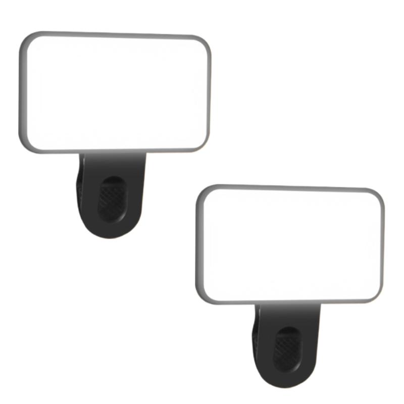 Mini Selfie Fill Light 3Modes Adjustable Video Conferencing Fill Light Rechargeable Brightness Clip On For Computer Mobile Phone