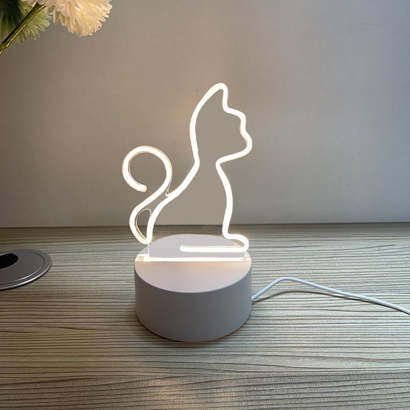 Creative Accompanying Hand Gift 3D Small Night Light Desktop Decorative Light Atmosphere Lamp Gift Bedside Luminous Atmosphere
