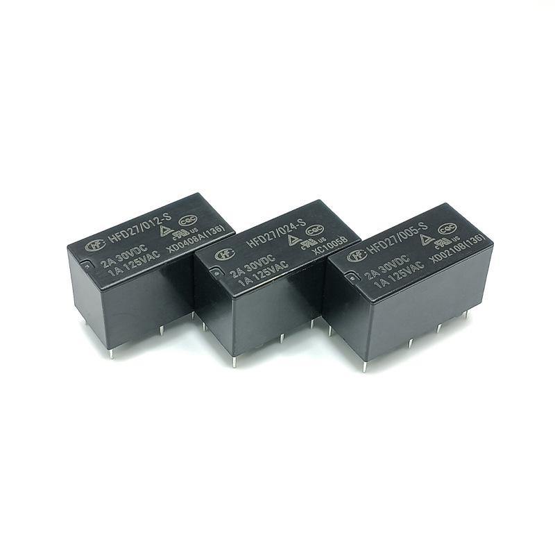HFD27 Relais-Serie: Original HFD27/005-S, DPDT HFD27/012-S, Empfindlich HFD27/024-S