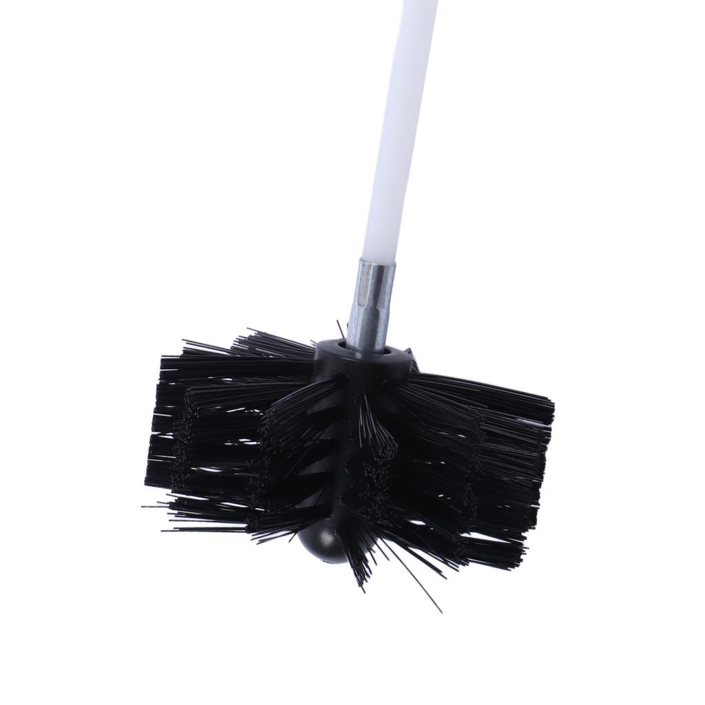 12Pcs Chimney Pipe Inner Wall Cleaning Brushes Flexible Electric Drill Part for Dryer Flue 16in Rod
