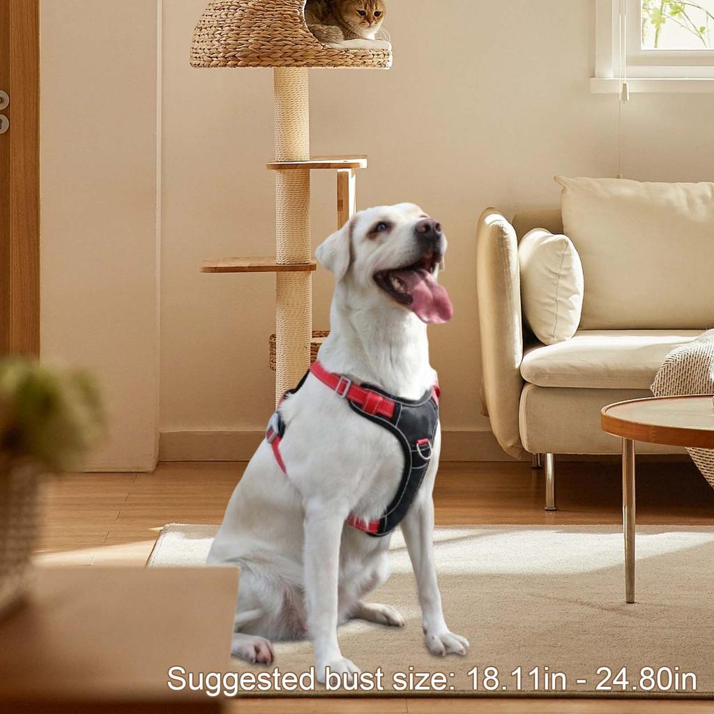 Oxford Cloth Dog Chest Explosion-proof Punching Large Dog Chest Vest Style Pet Leash