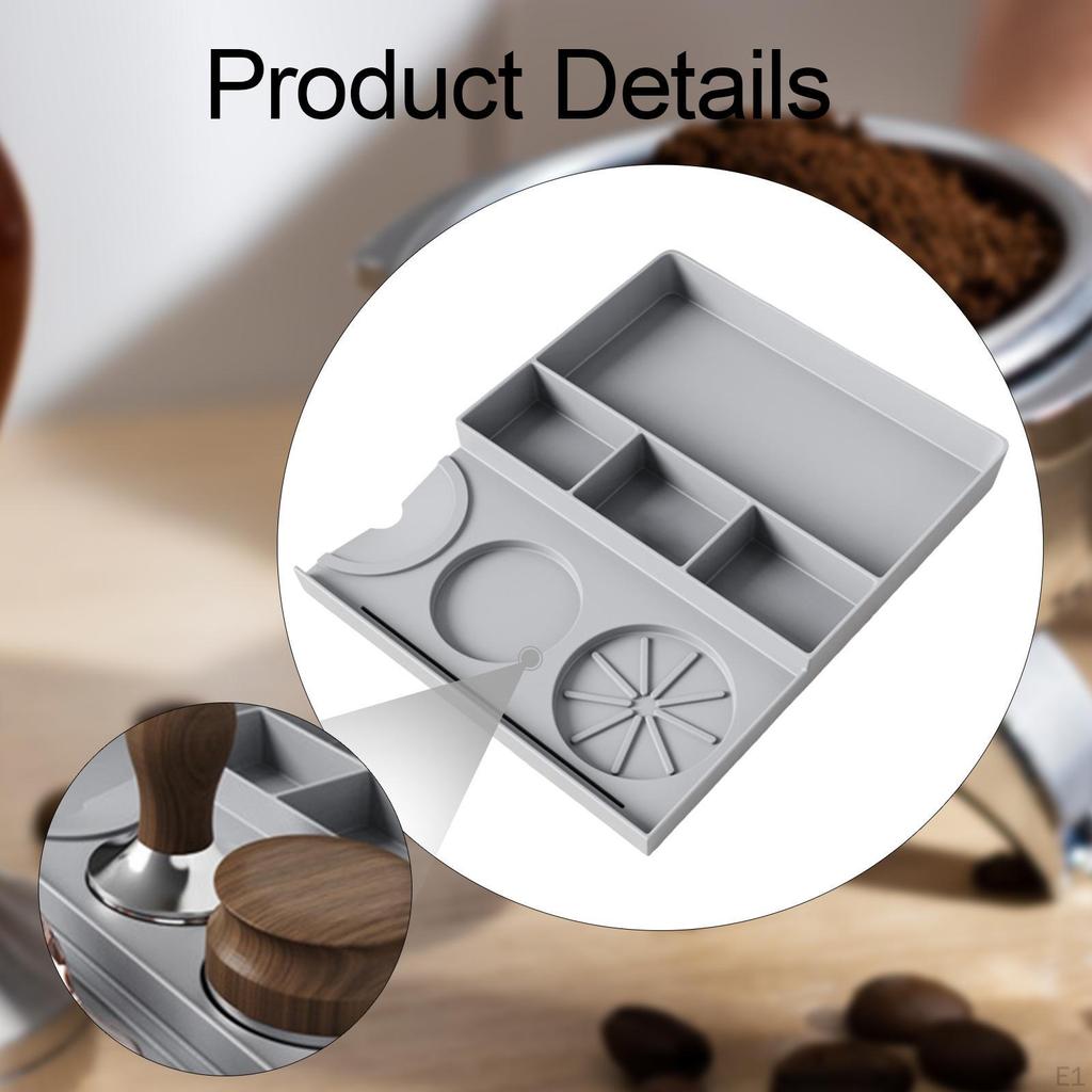 Espresso Tamping Mat Coffee Tool Organizer Multifunctional for Counter Protection Accessory