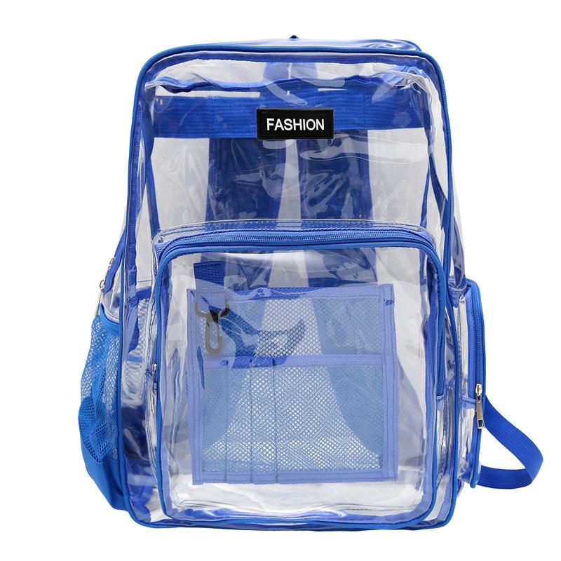 Schoolbag Transparent Jelly Bag Trendy High School College Student PVC Schoolbag New Large Capacity Cool Waterproof Backpack