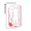 1Pcs Clear Illustration Diy Quilting Clothing Design Rulers  Drawing Template Ruler For Drafting Clothing Designers