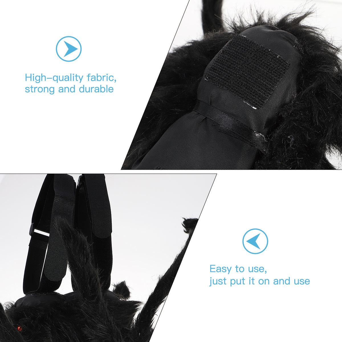 Decoration Halloween Spider Costume For Dog Cat Eight Legs Black Design Pet Cosplay Outfit Party Supplies Halloween Pet 110X22X12CM