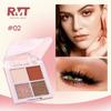Beginner Friendly Shimmer Eyeshadow Four-Color Eyeshadow Palette for Foreign Trade Makeup