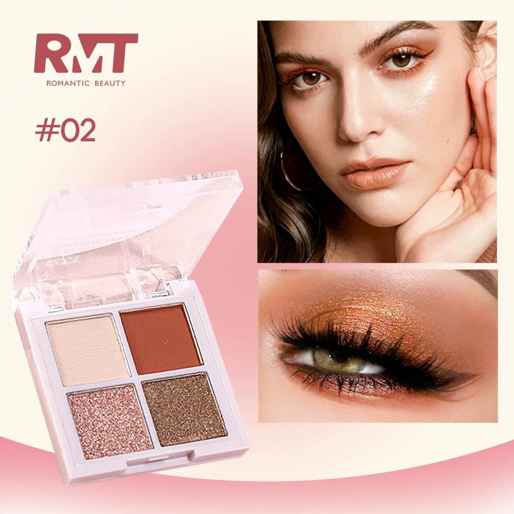 Beginner Friendly Shimmer Eyeshadow Four-Color Eyeshadow Palette for Foreign Trade Makeup