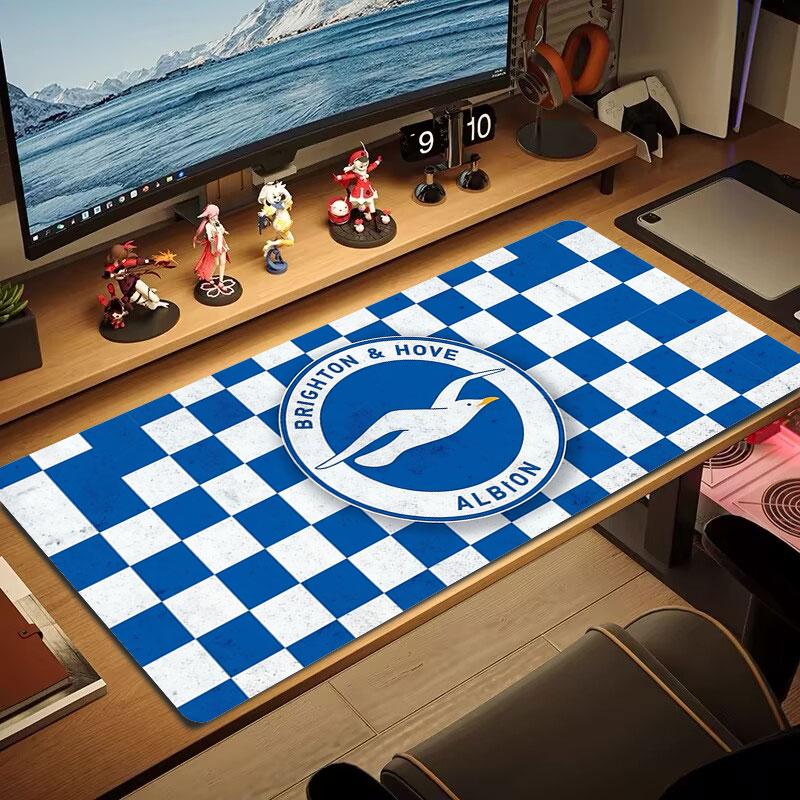 Brighton & Hove Albion Large Size Mouse Pad Large Gaming Table Cushion Non-slip Laptop Tablet Big Mousepad XXL Mat Mini PC Playmat With Lock Edge