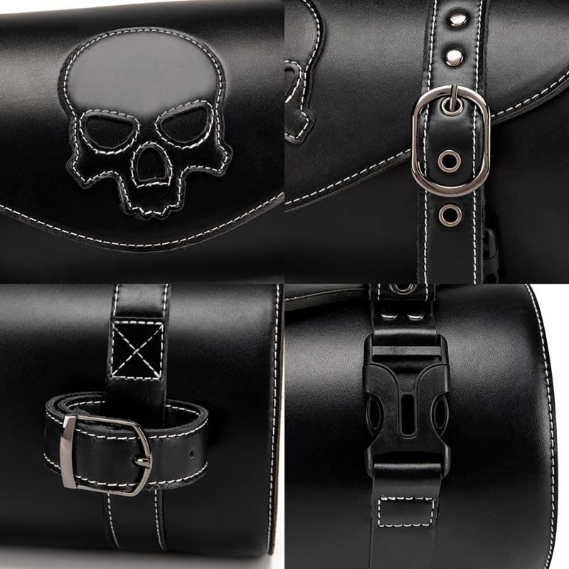 Motorbike Tool Bag Front Fork Handlebar Bag Storage Pouch Universal Front Bag Motorcycle Front Bag Vintage Saddlebag