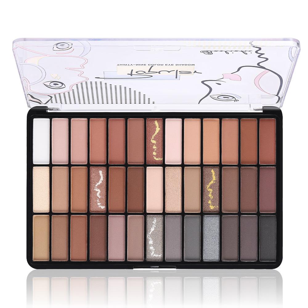 

Тридцать девять цветов Тени для век Диск Матовый Высокий Перламутровый Земляной Цвет Тени для век Водостойкий Студенческая Вечеринка Доступный Макияж