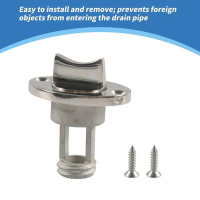 Stainless Steel Boat Garboard Drain Plugs Marine Hardware Leak Proof Drain Plugs Simple Installs for Kitchen Bathroom