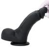 Women's Mixed Color Liquid Silicone Simulation Large Dildo Dildo Masturbator Rear Court Anal Plug
