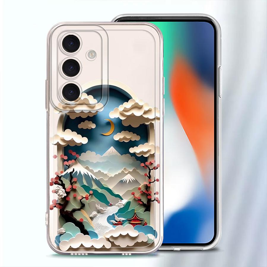 Case for Samsung Galaxy A54 A15 A14 A16 A52 A31 A25 A51 A33 A52 A55 A23 A34 A35 A26 A24 A56 A50 A36 A13 Phone Cover Summer Sky
