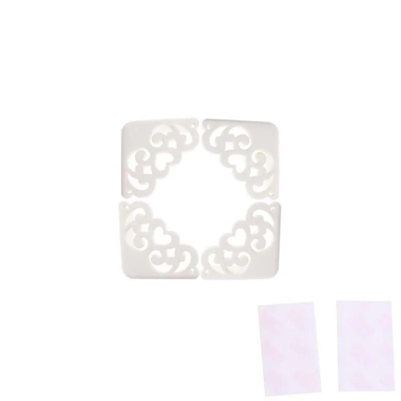 4 Pcs Hollow Flower Safety Corner Protector Desk Table Bumper Edge Guard Cushion Wood Furniture Decoration