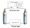 Neuer 50-75 Ohm SMA-F zu BNC RF-Impedanzwandler