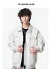 Men's Versatile Lapel Bomber Jacket - Spring & Fall Solid Color Casual Workwear