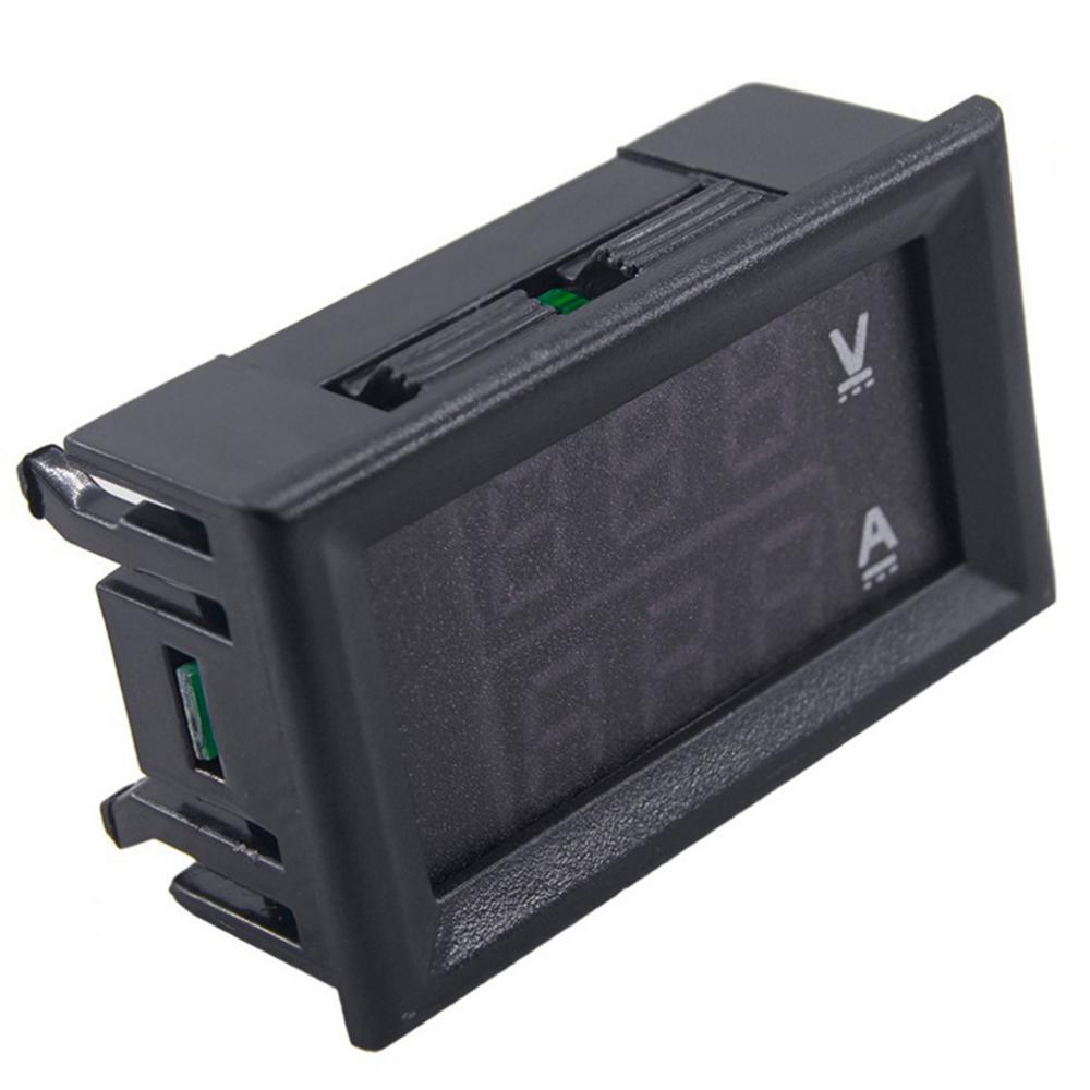 New DC1 100V 10A Digital Double Color Blue & Red LED Display Voltmeter Ammeter Voltage Current Indicator Home Use Tool