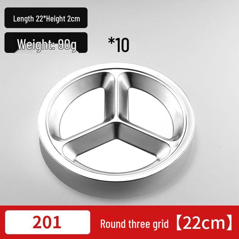 

Songyunqing 304 Stainless Steel Divided Meal Trays (10-Pack)