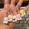 Cute Cat Pendant Keychain Phone Strap Lanyard Strap Backpack Charm Accessories Car Keys Decoration Handmade Jewelry Gift