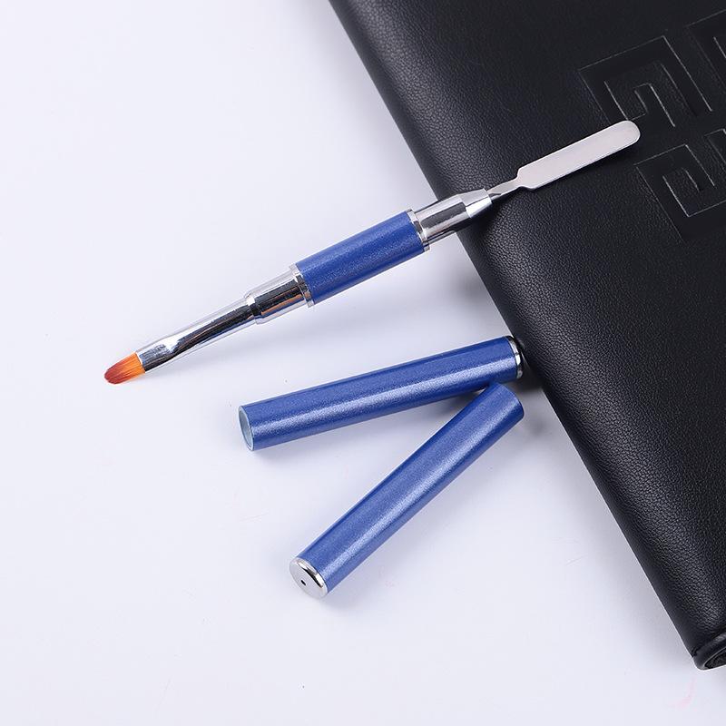 Nail Art Dual-purpose Painted Phototherapy Pen Extension Gel Pen Double-head Nail Pen Embossing Pen Steel Pushing Gel Pen