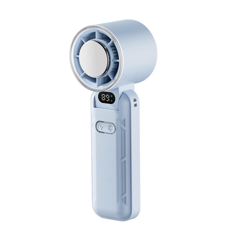 2025 High-Speed Portable USB Folding Fan: 100-Speed Handheld Mini Cooler 55x54.5x167mm