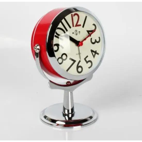 

Креативные модные 360-градусные перекидные металлические будильники с подсветкой