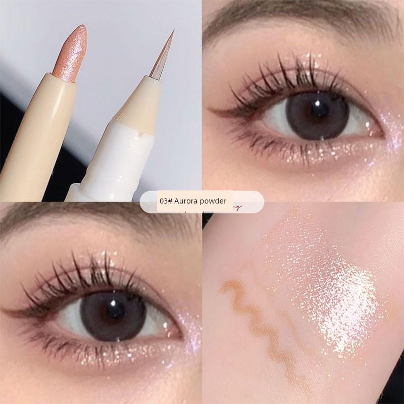 Sweet Mint Mom's Sense of Birth Dual Head Dual-Use Eye Shadow Pen Female Highlight Brightening Two-in-One Lying Cicada Eyeliner