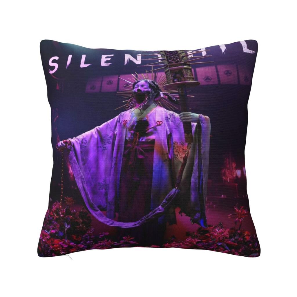 Silent Hill F Video Game Horror Halloween Pillowcase Merch Soft Cushion Cover Pillow Covers Seater Decor Zipper Multi Size