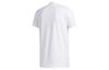 Adidas T Shirts Men's White Crew Neck Moderate Straight Fit GE1057