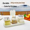 High-End Kitchen Seasoning Box Set: Salt and Spice Storage Jars