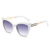  New Vintage Female Cat Eye Sunglasses For Women Men Fashion Oversized Framle Sun Glasses Gradient Shades UV400 Eyewear