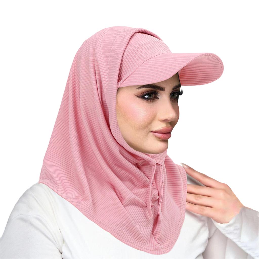 Stretchy Sun Protective Hooded Neck Cover And Cap Combo For Men Women Moisture Wicking Design